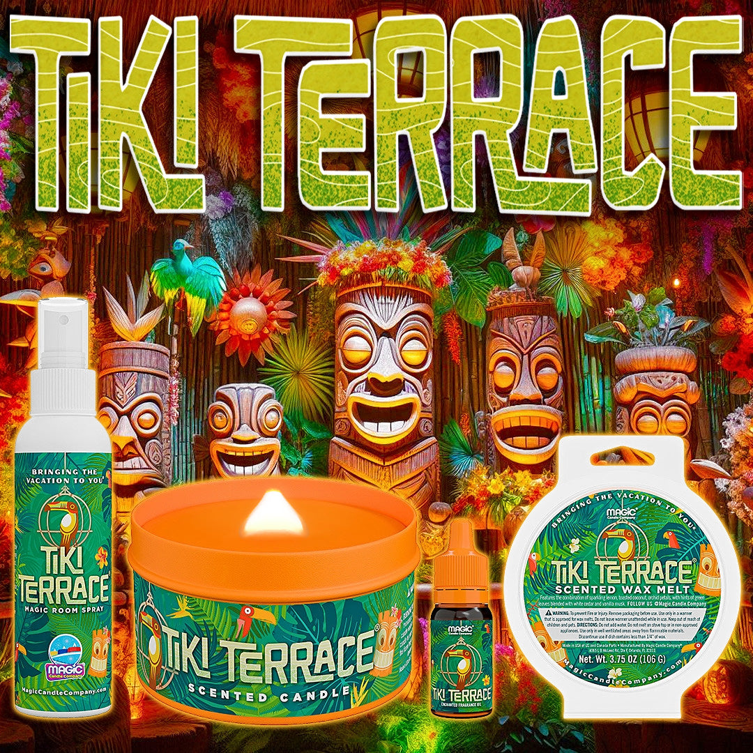 Tiki Terrace® | Tiki Room Themed | Theme Park Scent – Magic Candle