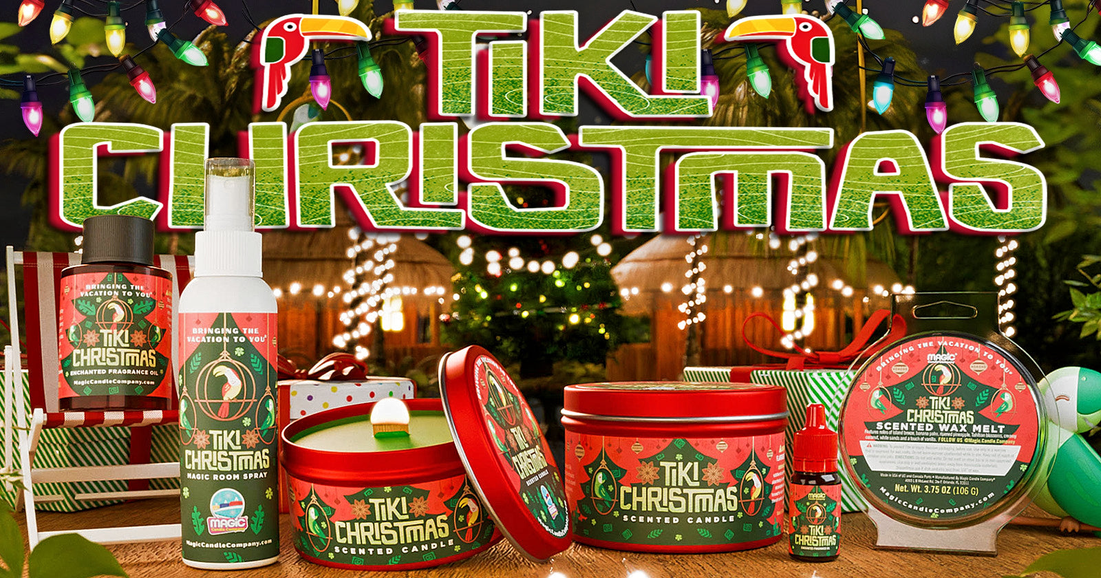 Tiki Christmas | Holiday Theme Park Scent – Magic Candle Company