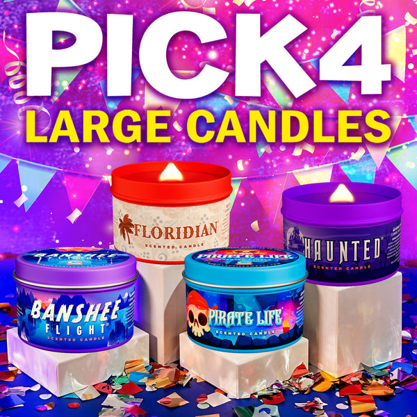 Pick 4 Large Candles