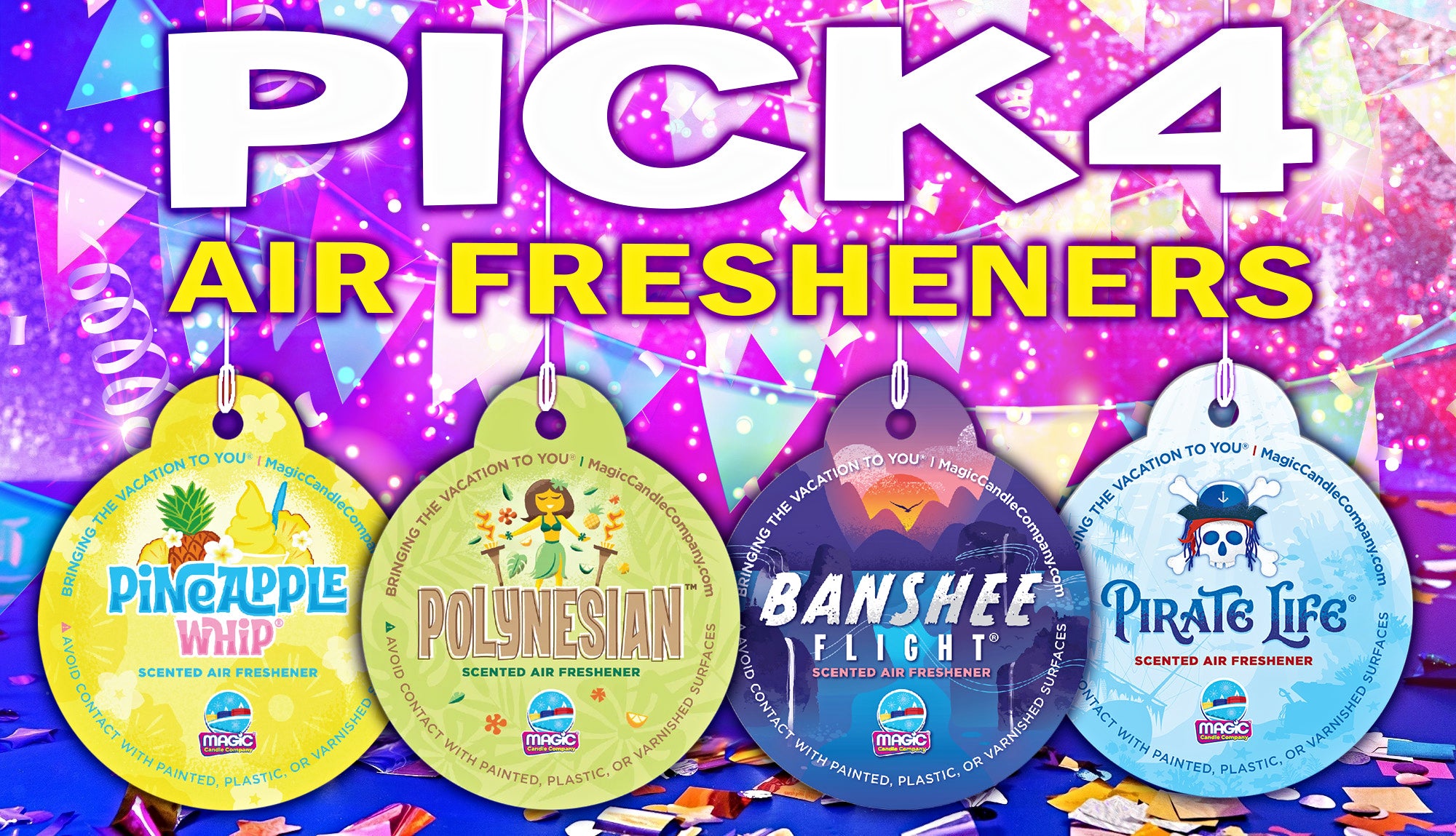 Pick 4 Air Fresheners