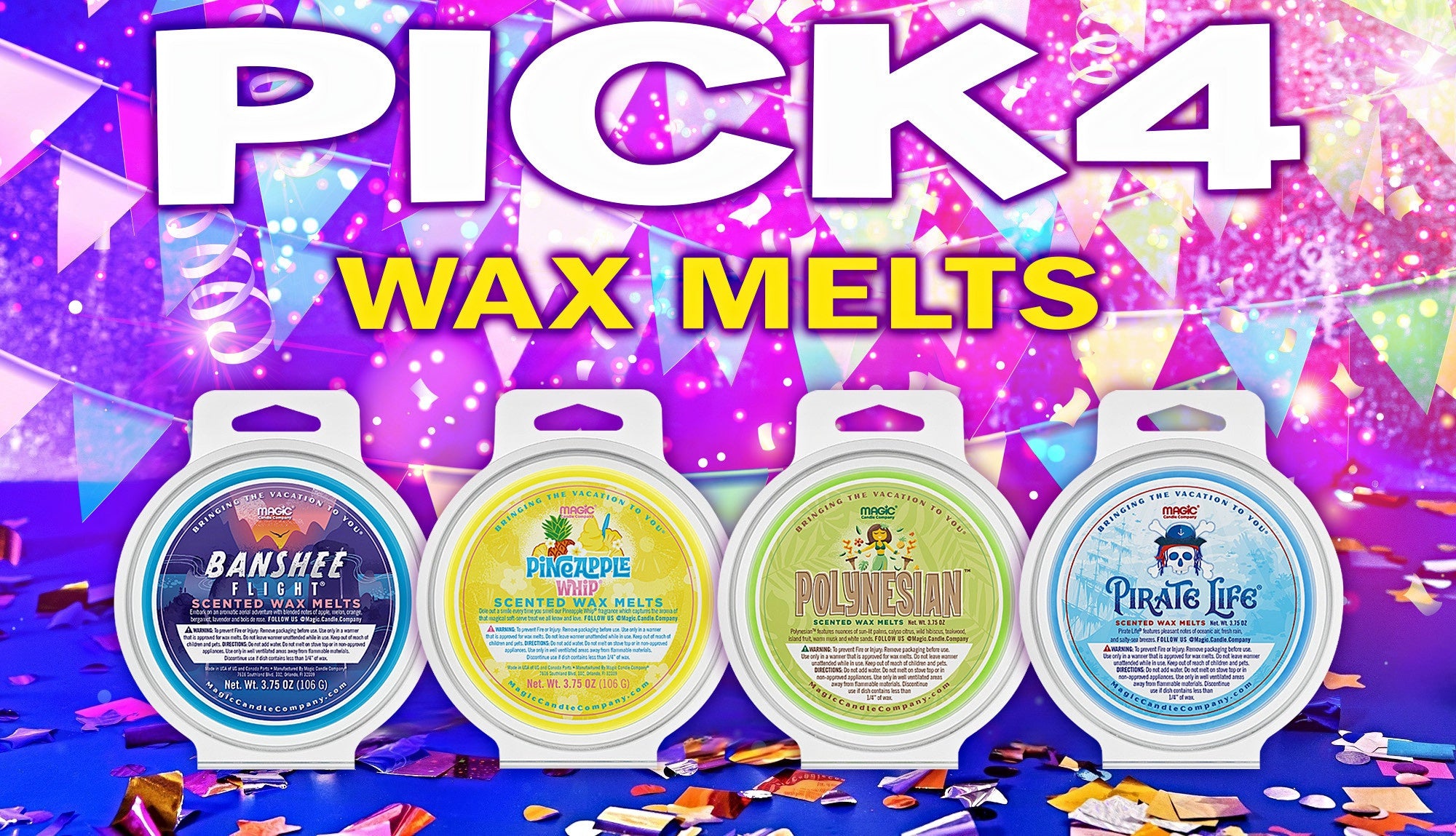 Pick 4 Wax Melts