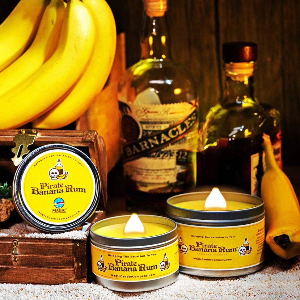 Pirate Banana Rum Candles