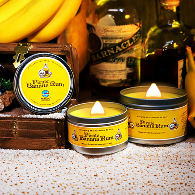 Pirate Banana Rum Candles