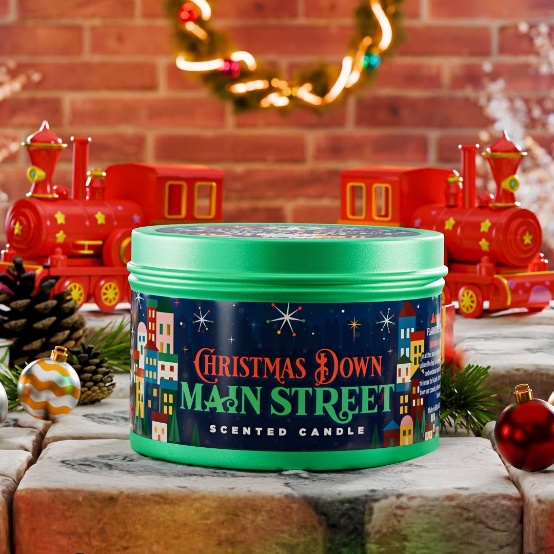 Christmas Down Main Street candle