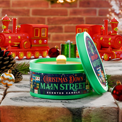 Christmas Down Main Street candle