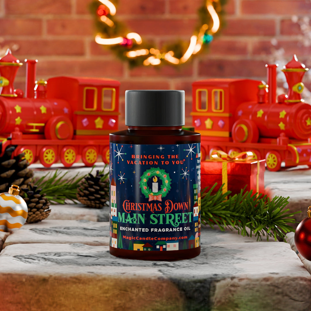 Christmas Down Main St large oil