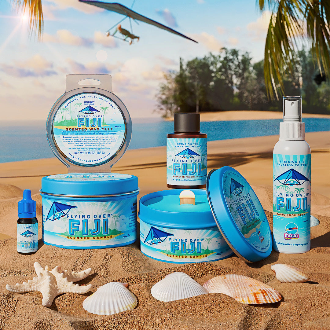 すもも　ティートリーオンガードイージーエアーフランキンセンスペパーミント Flying Over Fiji® | The Scent of Soarin' – Magic Candle Company