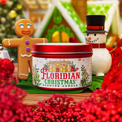 Floridian Christmas candle
