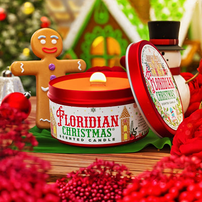 Floridian Christmas candle