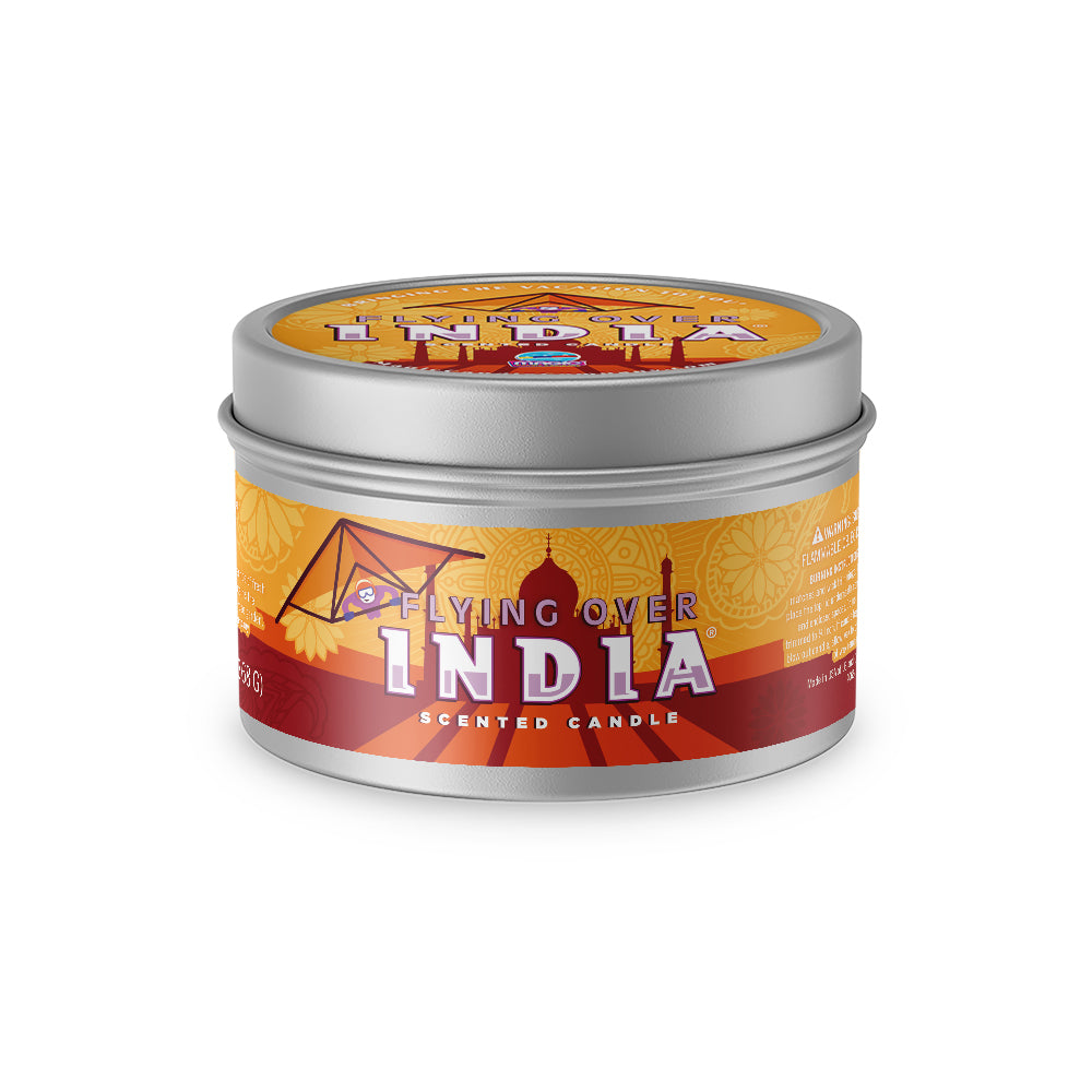 Flying Over India candle