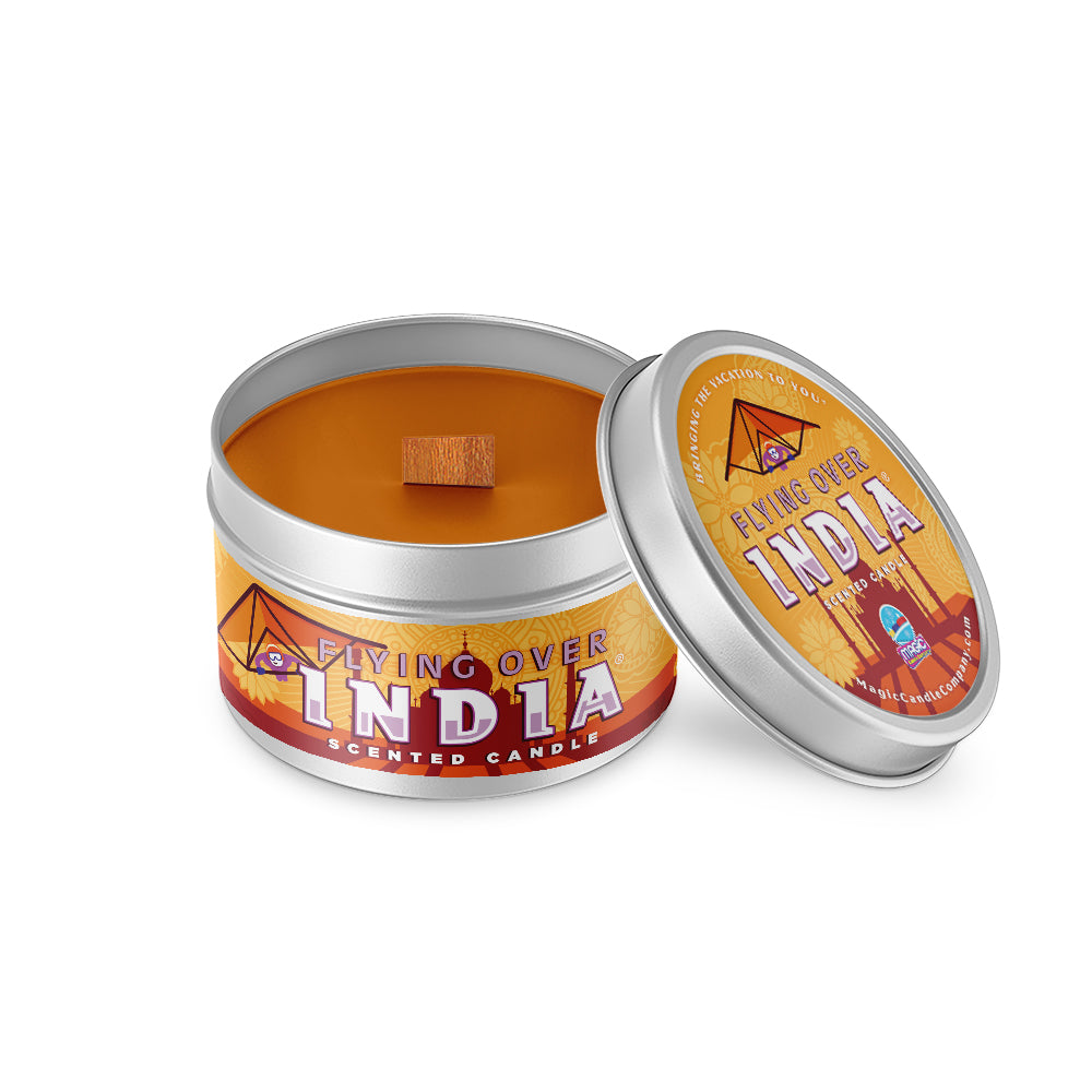 Flying Over India candle