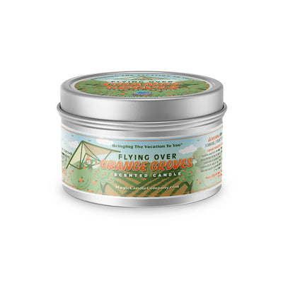 Flying Over Orange Groves candle