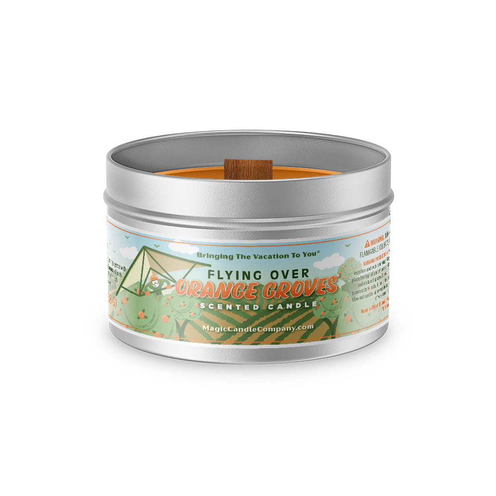 Flying Over Orange Groves candle