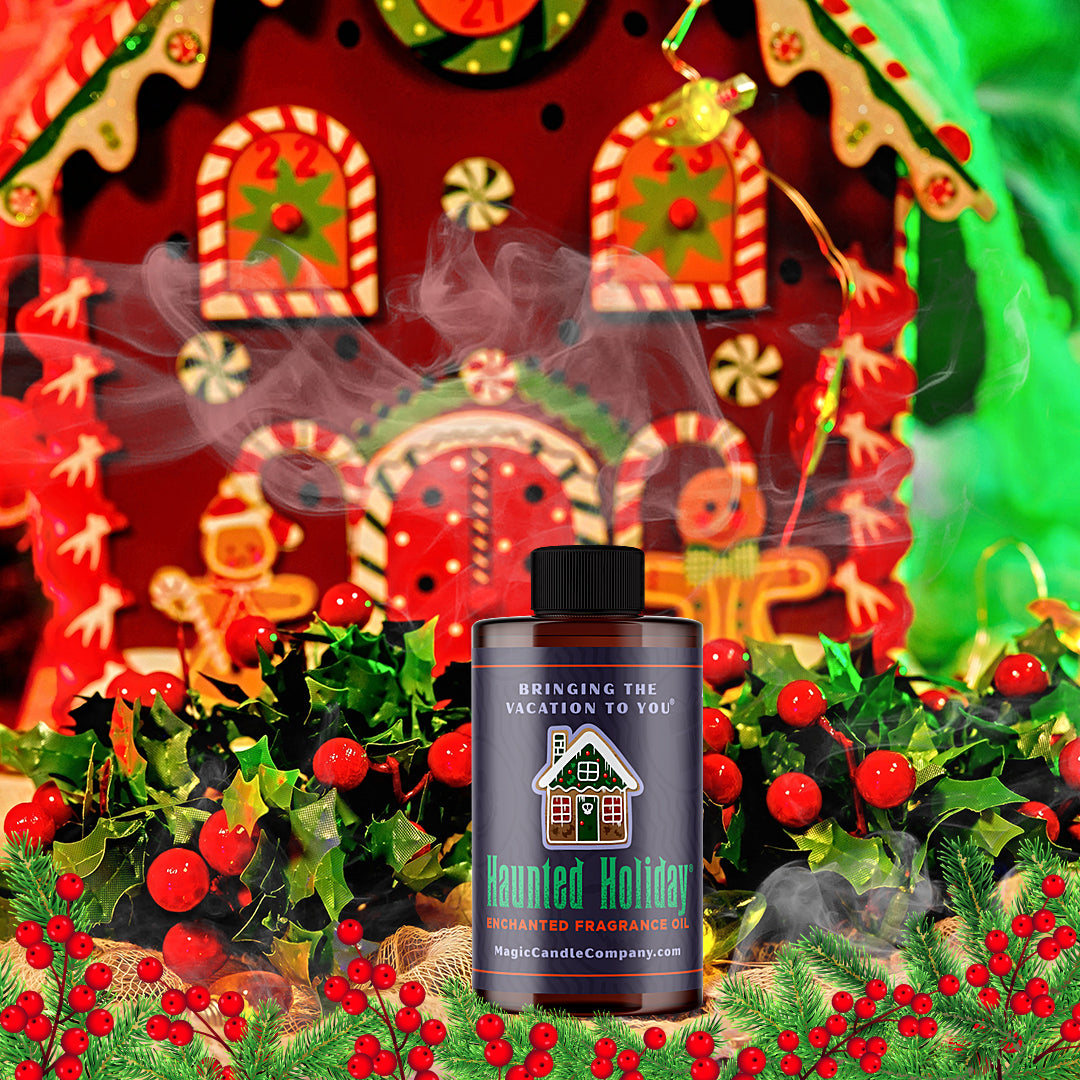 Haunted Holiday large oil