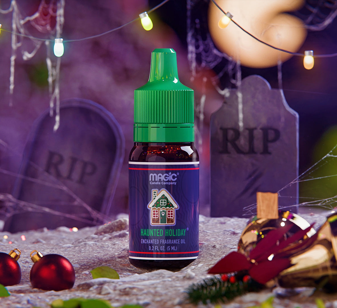 Haunted Holiday small oil