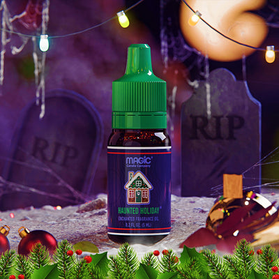 Haunted Holiday small oil