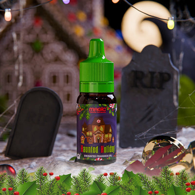 Haunted Holiday small oil