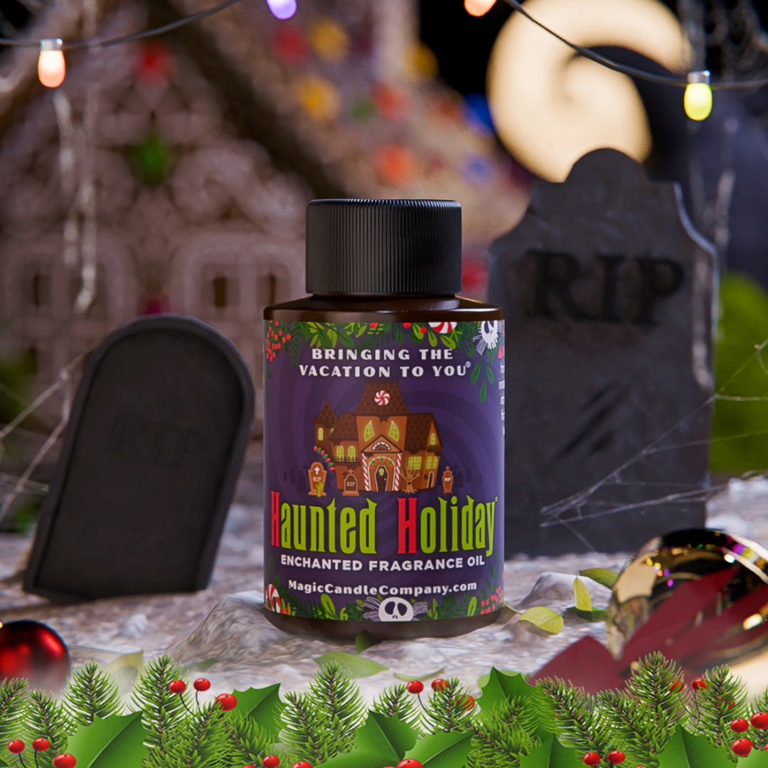 Haunted Holiday large oil