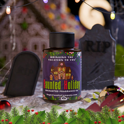 Haunted Holiday large oil