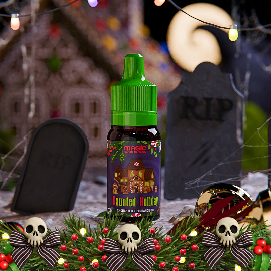 Haunted Holiday small oil