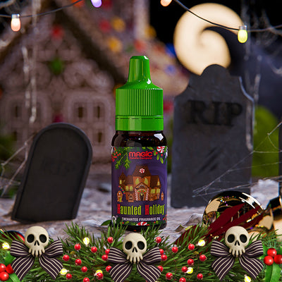 Haunted Holiday small oil