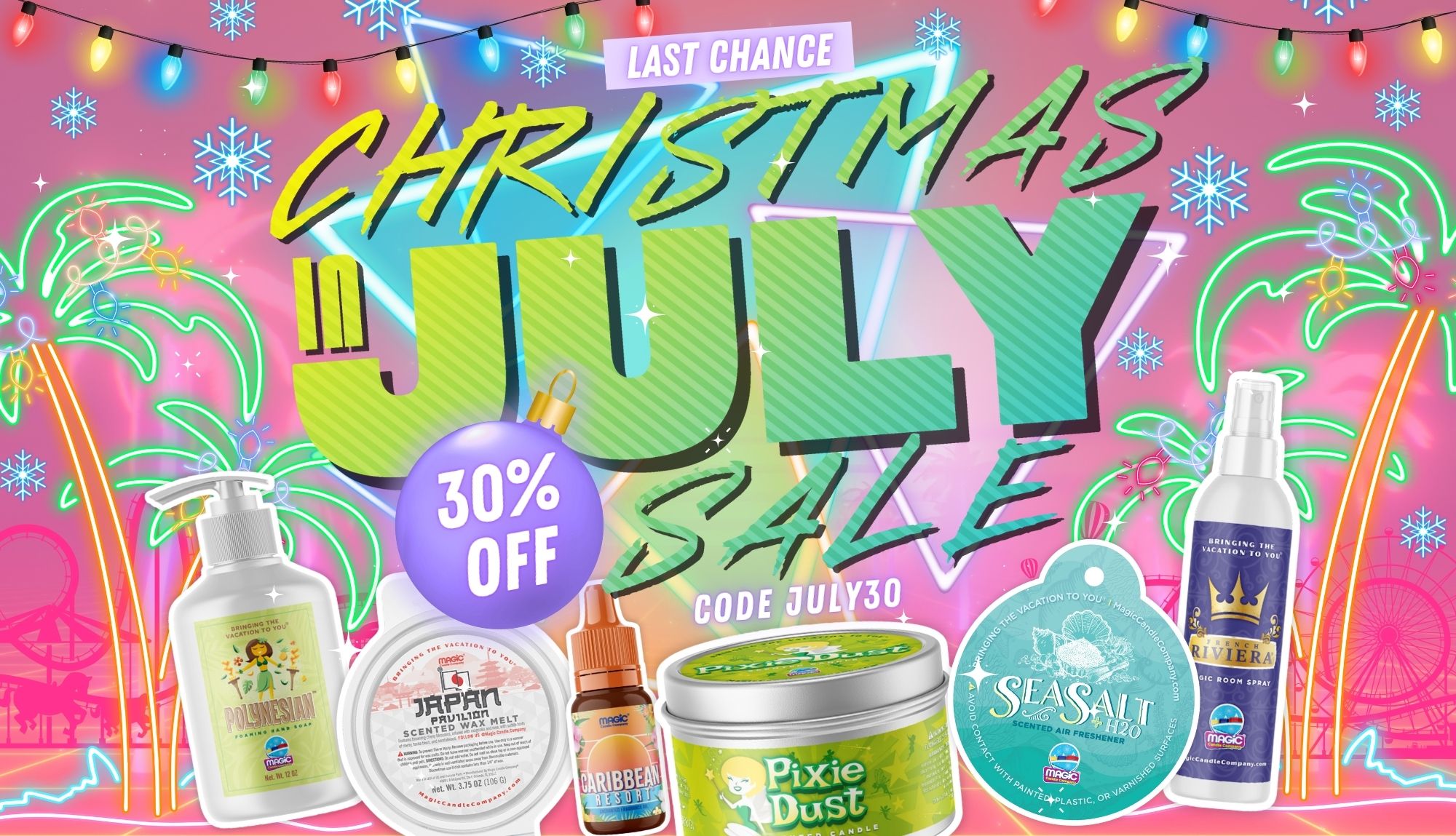 30% OFF Christmas In July Sale