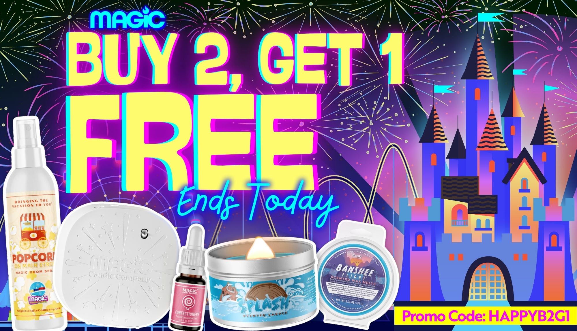 Buy 2, Get 1 FREE Ends Today