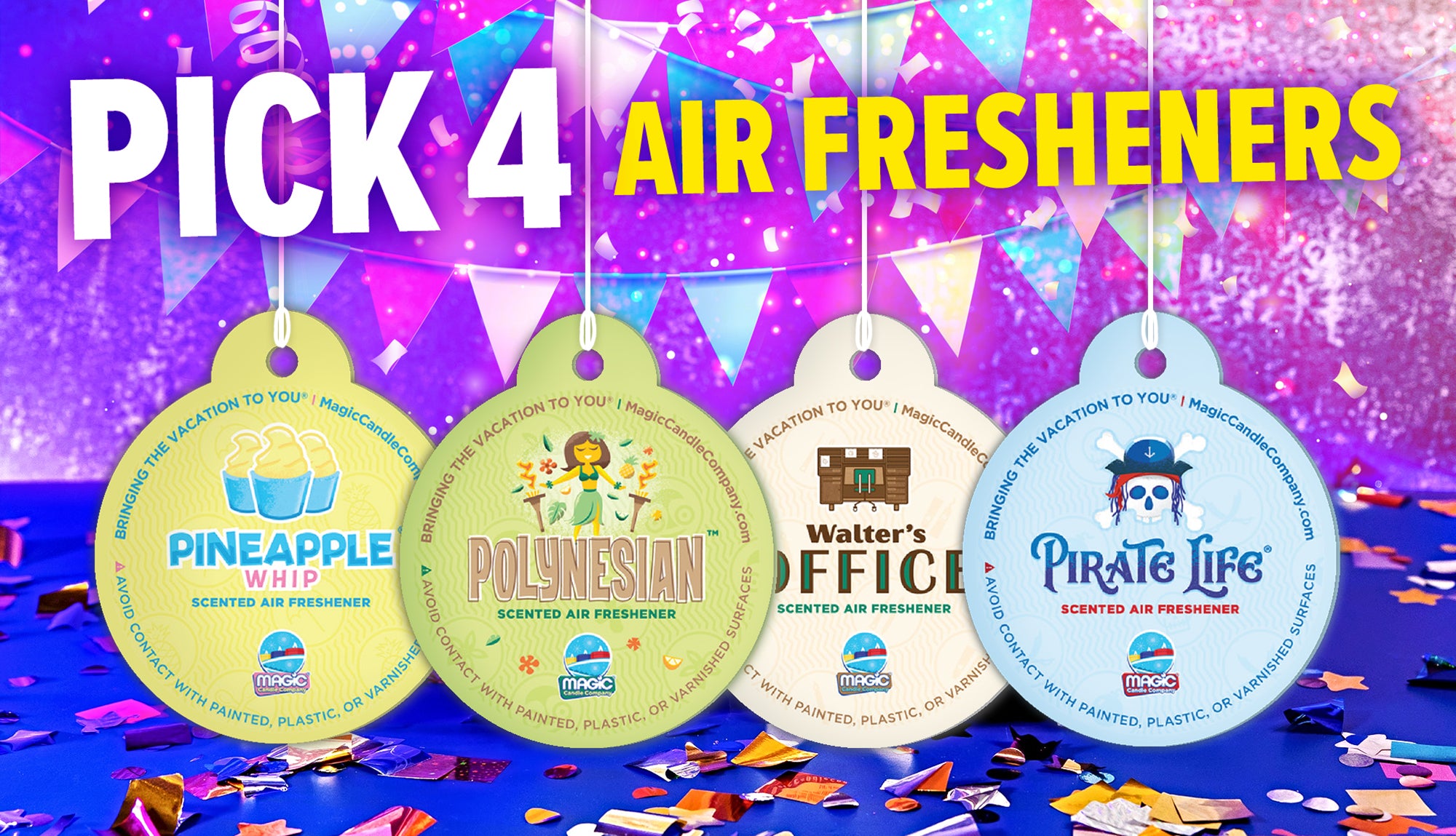 Pick 4 Air Fresheners