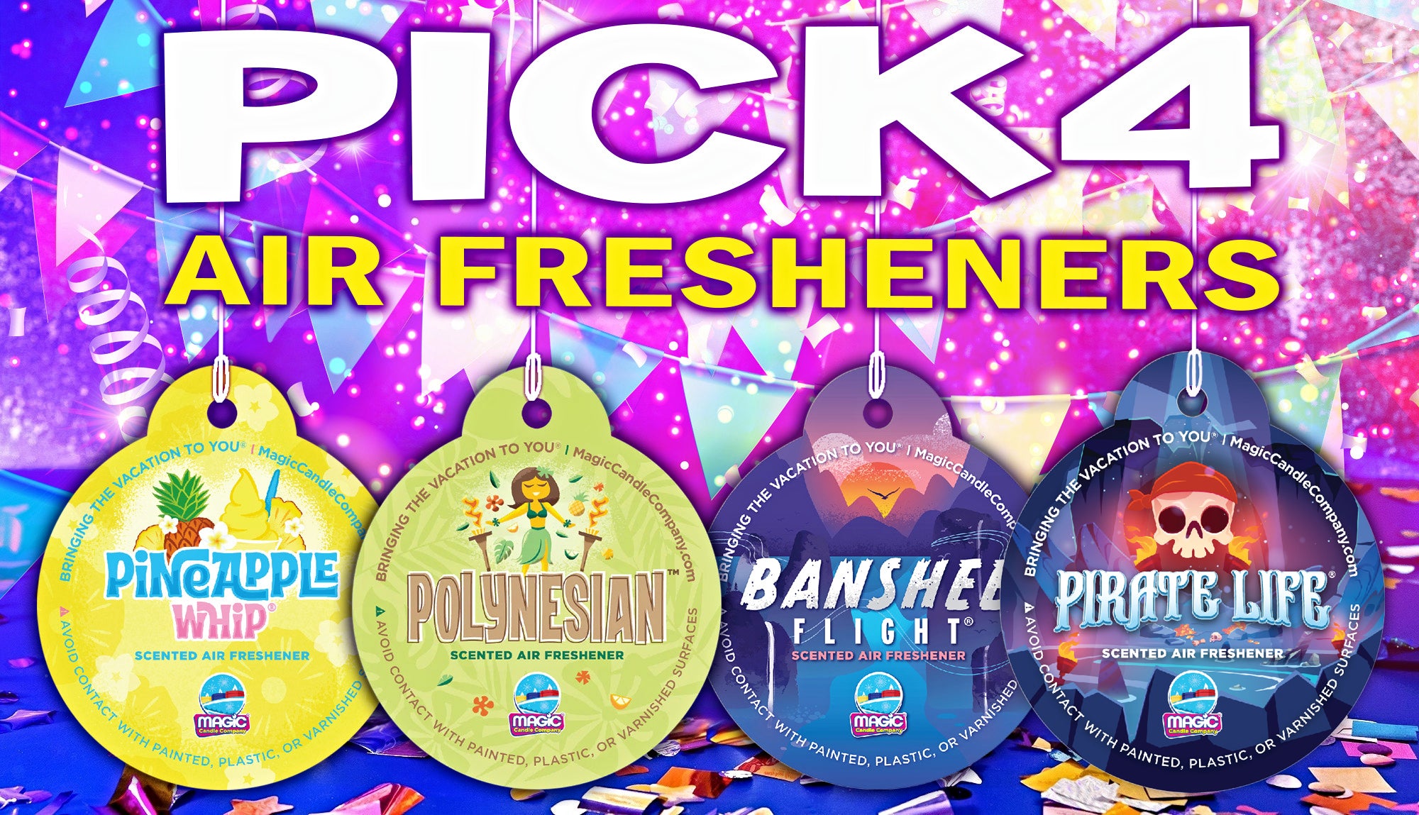 Pick 4 Air Fresheners