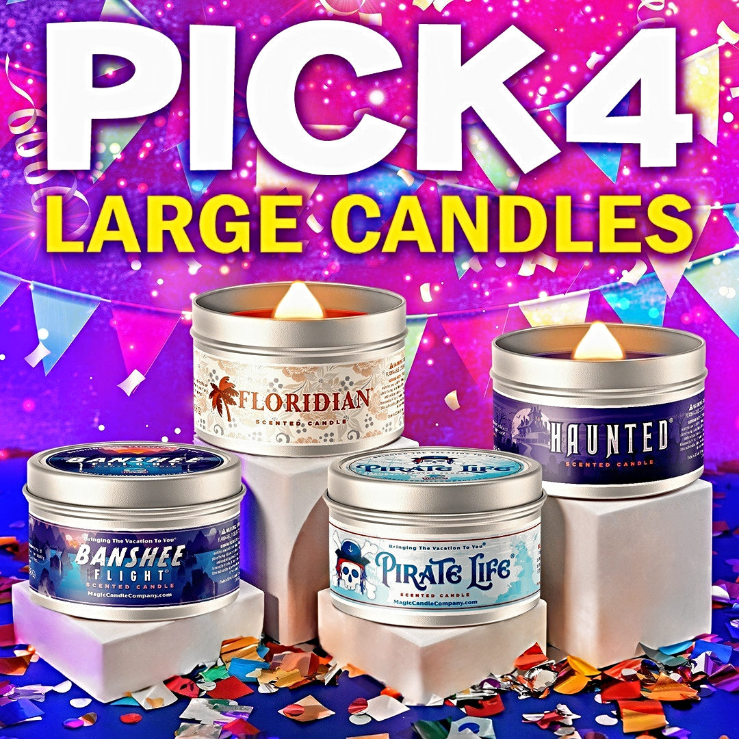 Pick 4 Large Candles