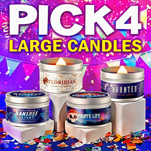 Pick 4 Large Candles