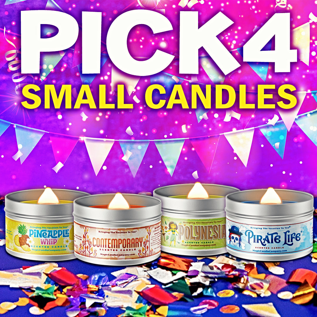 Pick 4 Small Candles