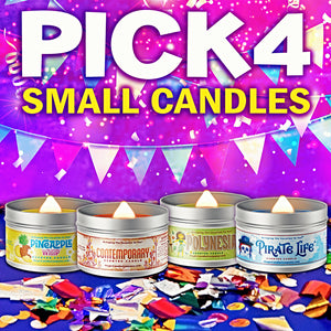 Pick 4 Small Candles