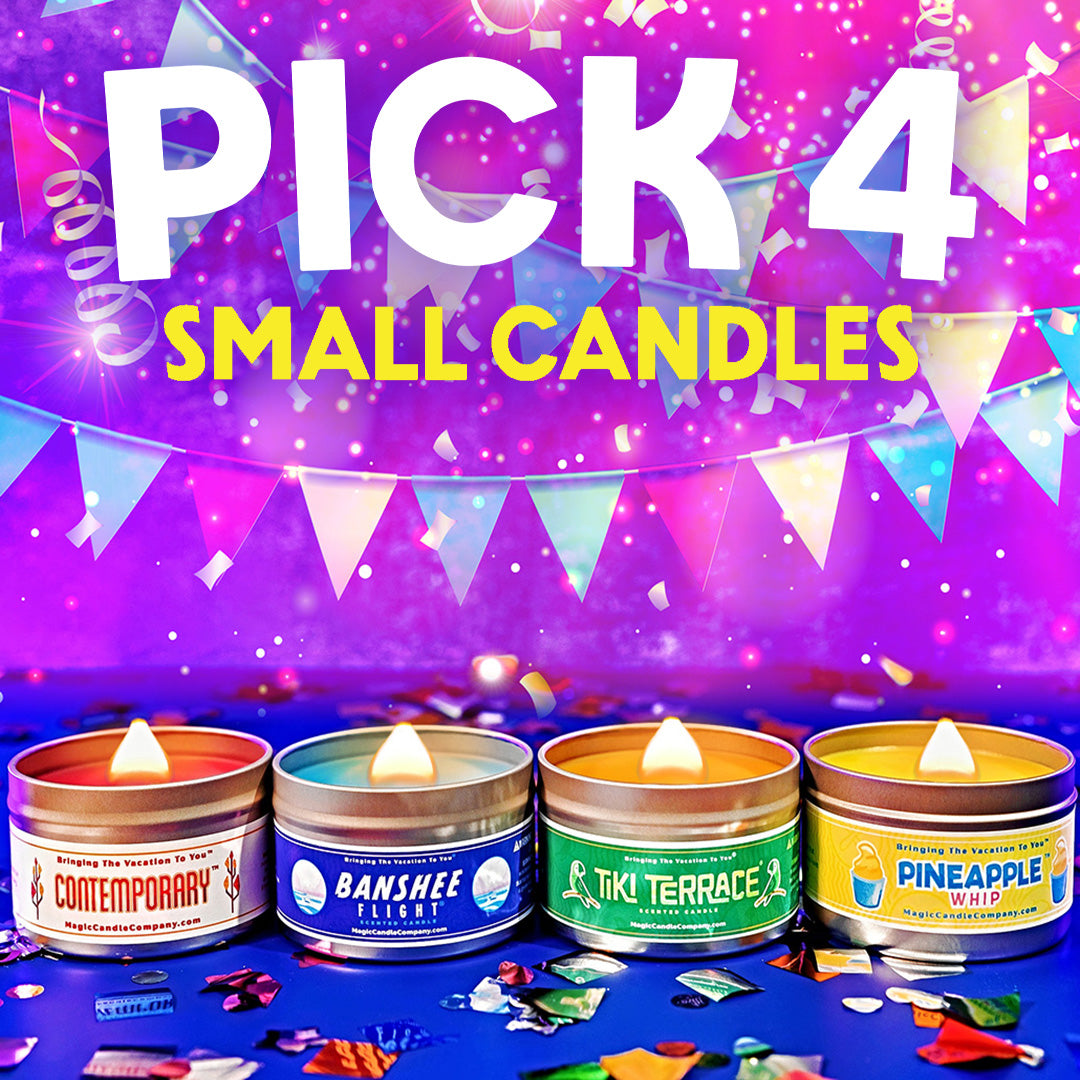 Pick 4 Small Candles