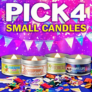 Pick 4 Small Candles