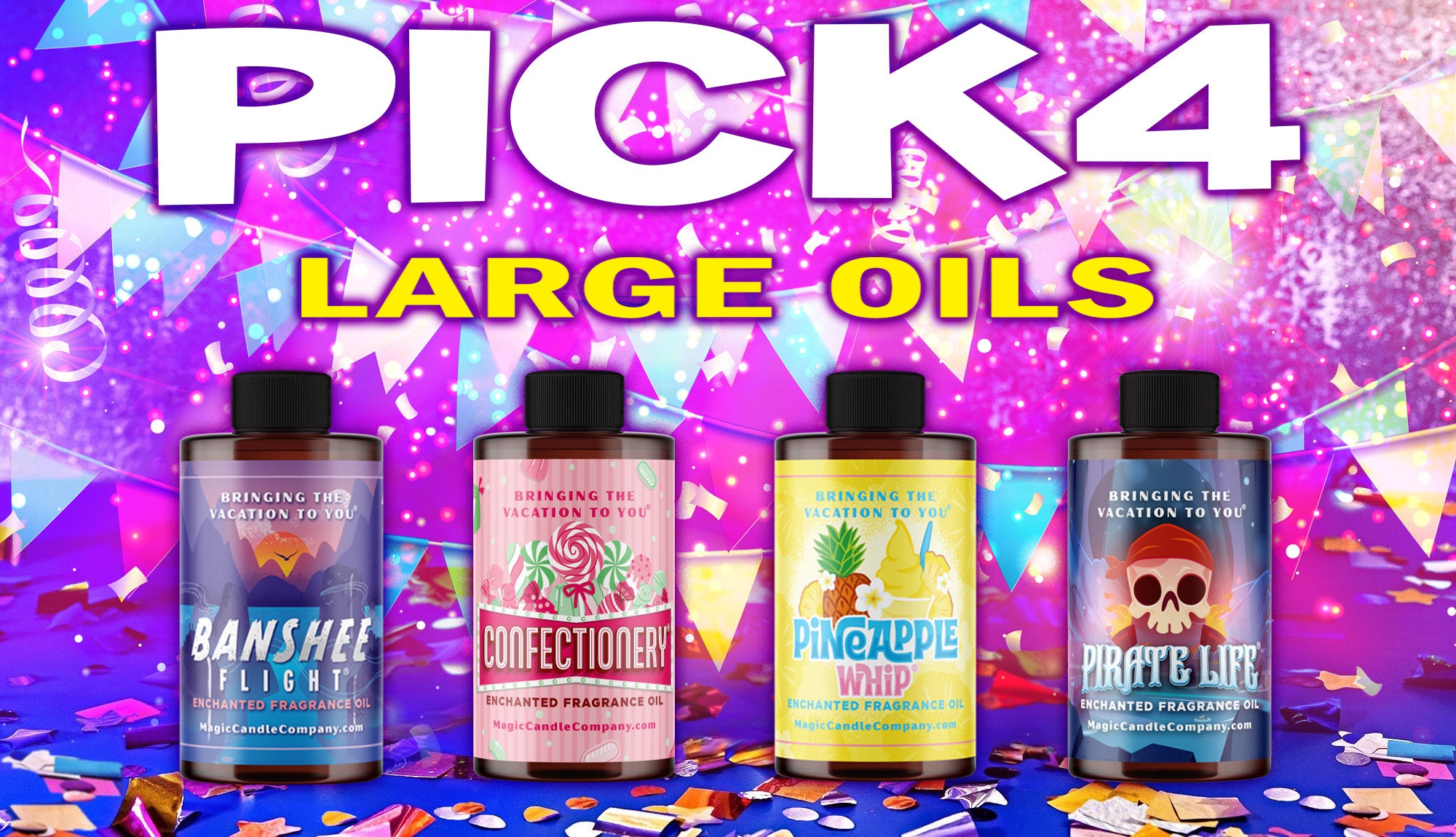 Pick 4 Large Oils