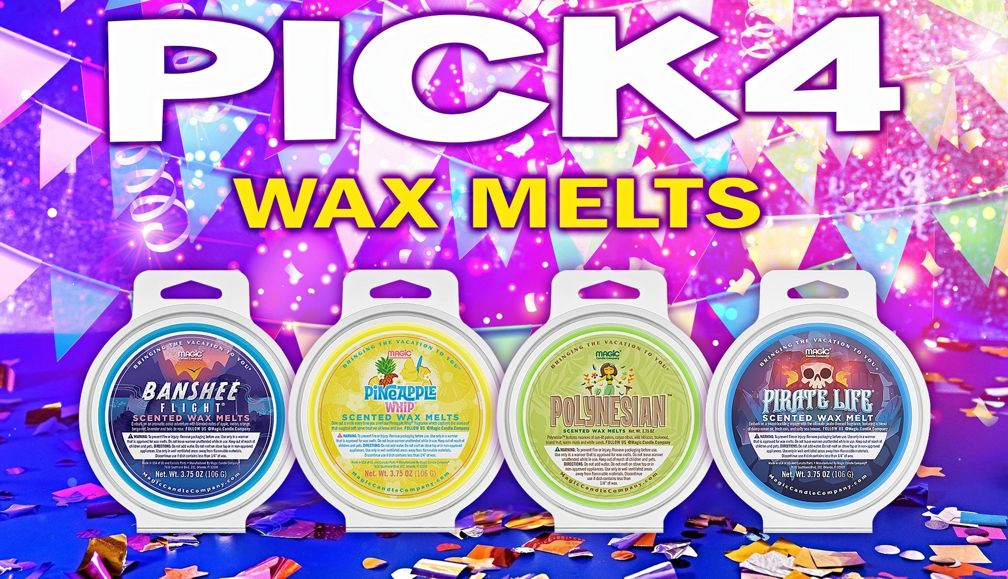 Pick 4 Wax Melts