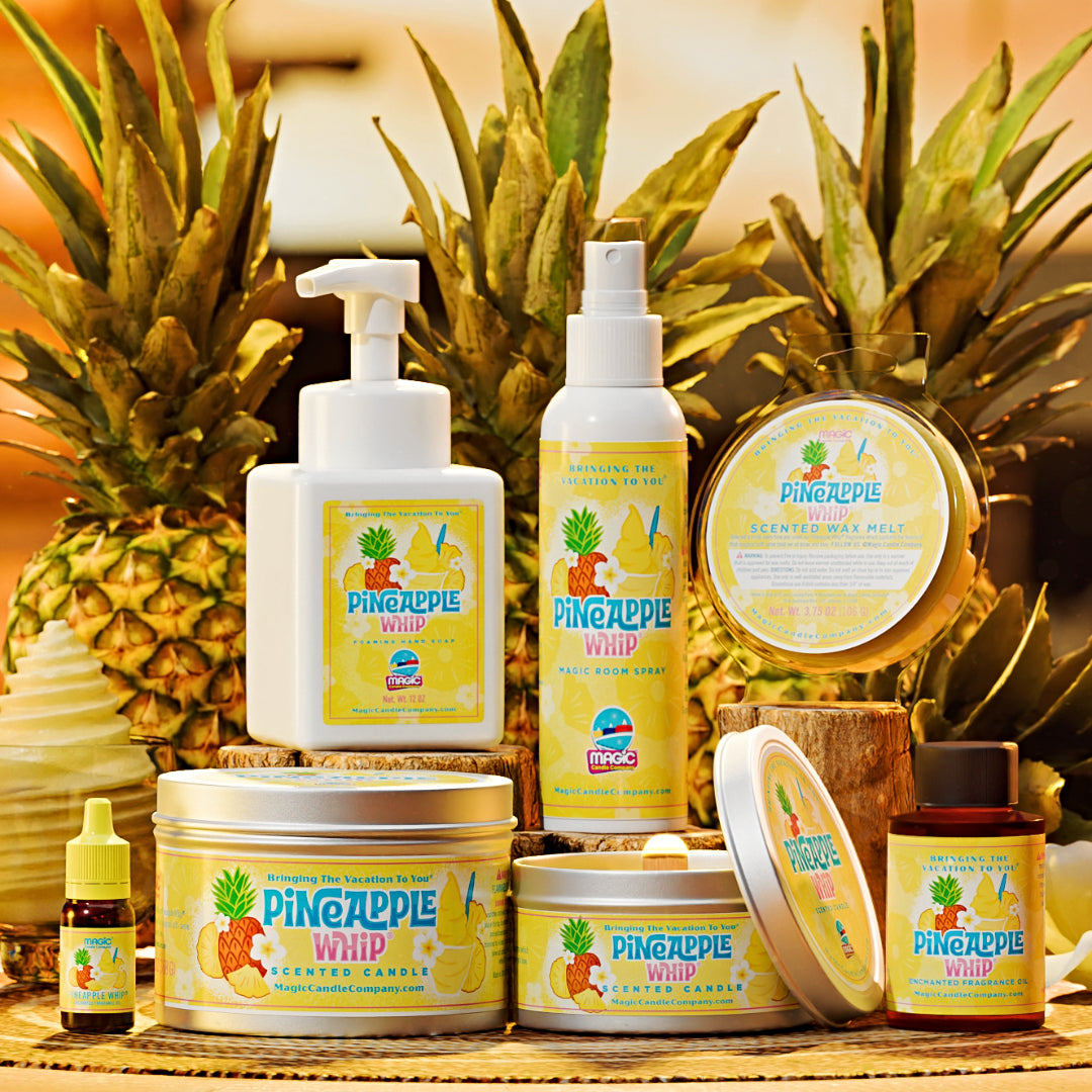 ホエールテール&ホヌ&シェル　アロマストーン Pineapple Whip® | Theme Park & Resort Scent – Magic Candle Company