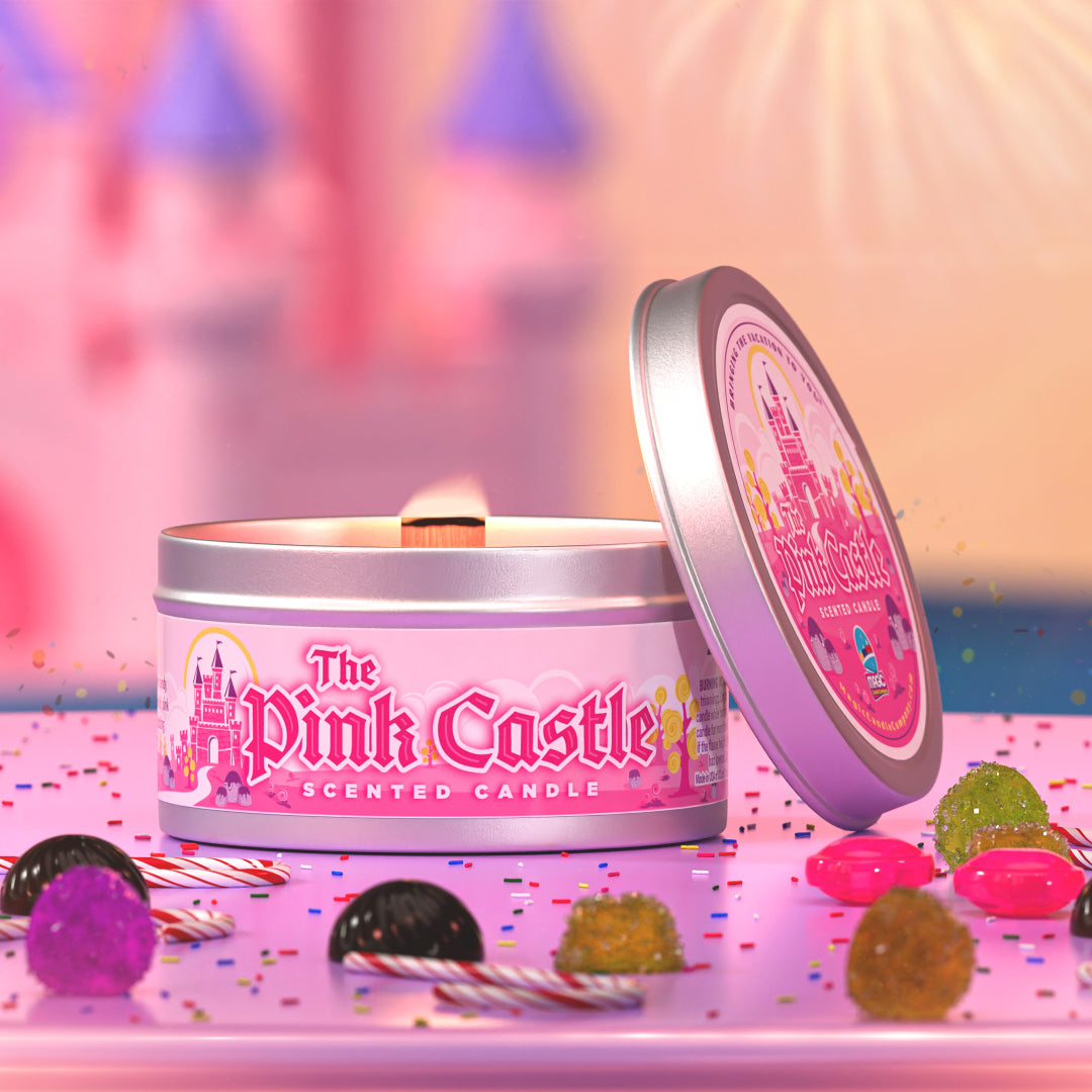 The Pink Castle candle