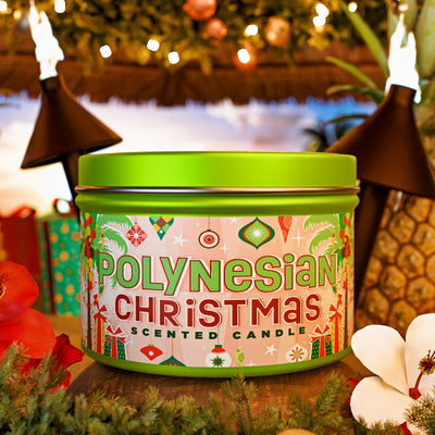 Polynesian Christmas candle