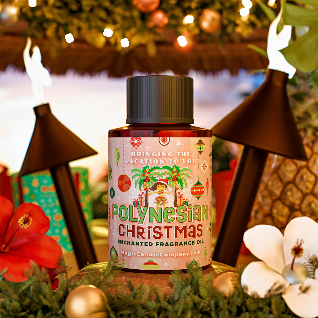 Polynesian Christmas large oil