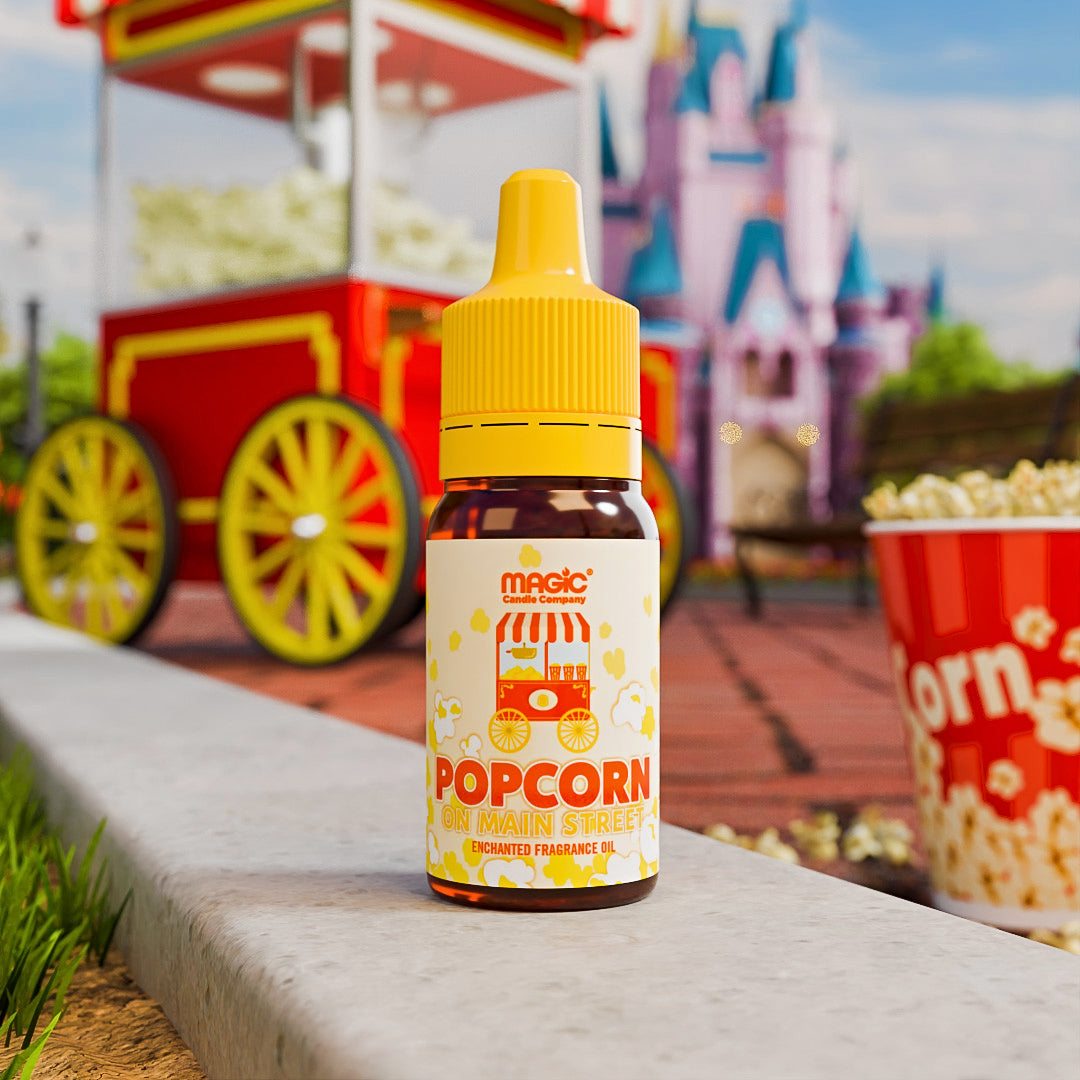 Popcorn On Main Street | Theme Park Scent | Main Street Popcorn  Magic  Candle Company