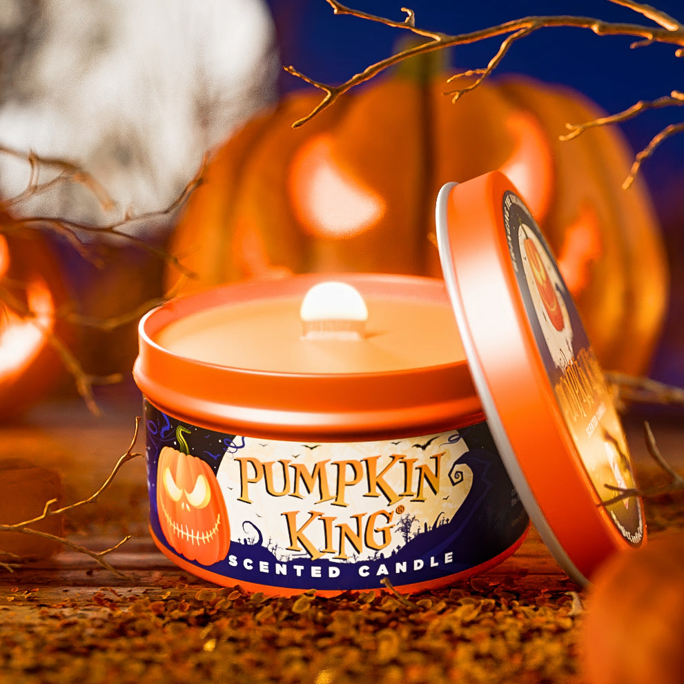 Pumpkin King candle