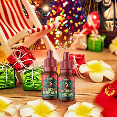 Tiki Christmas small oil