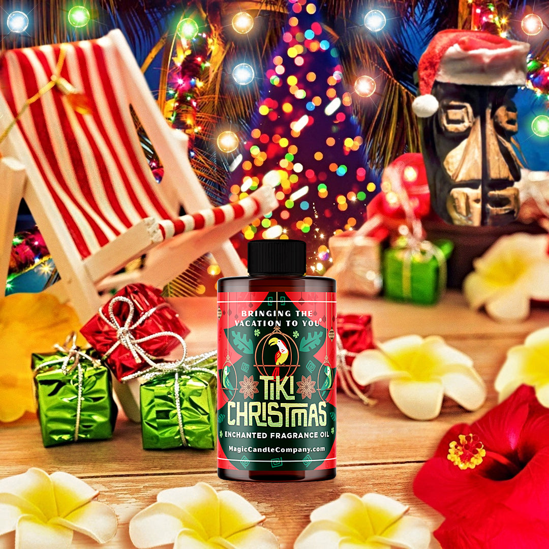 Tiki Christmas large oil