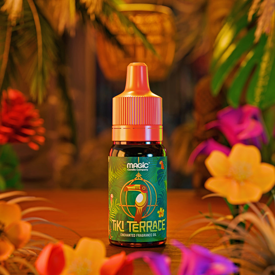 Tiki Terrace small oil