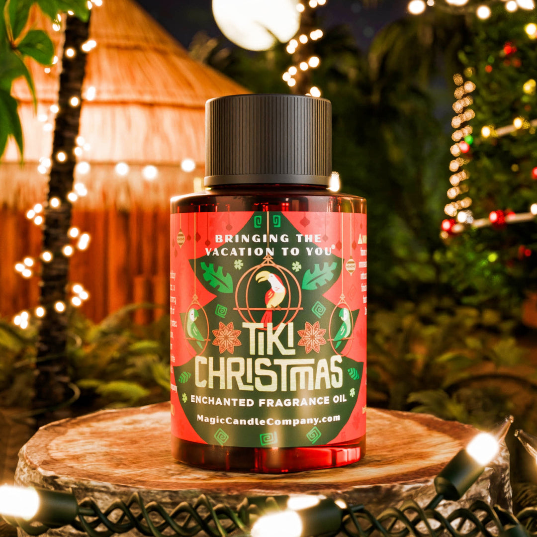 Tiki Christmas large oil