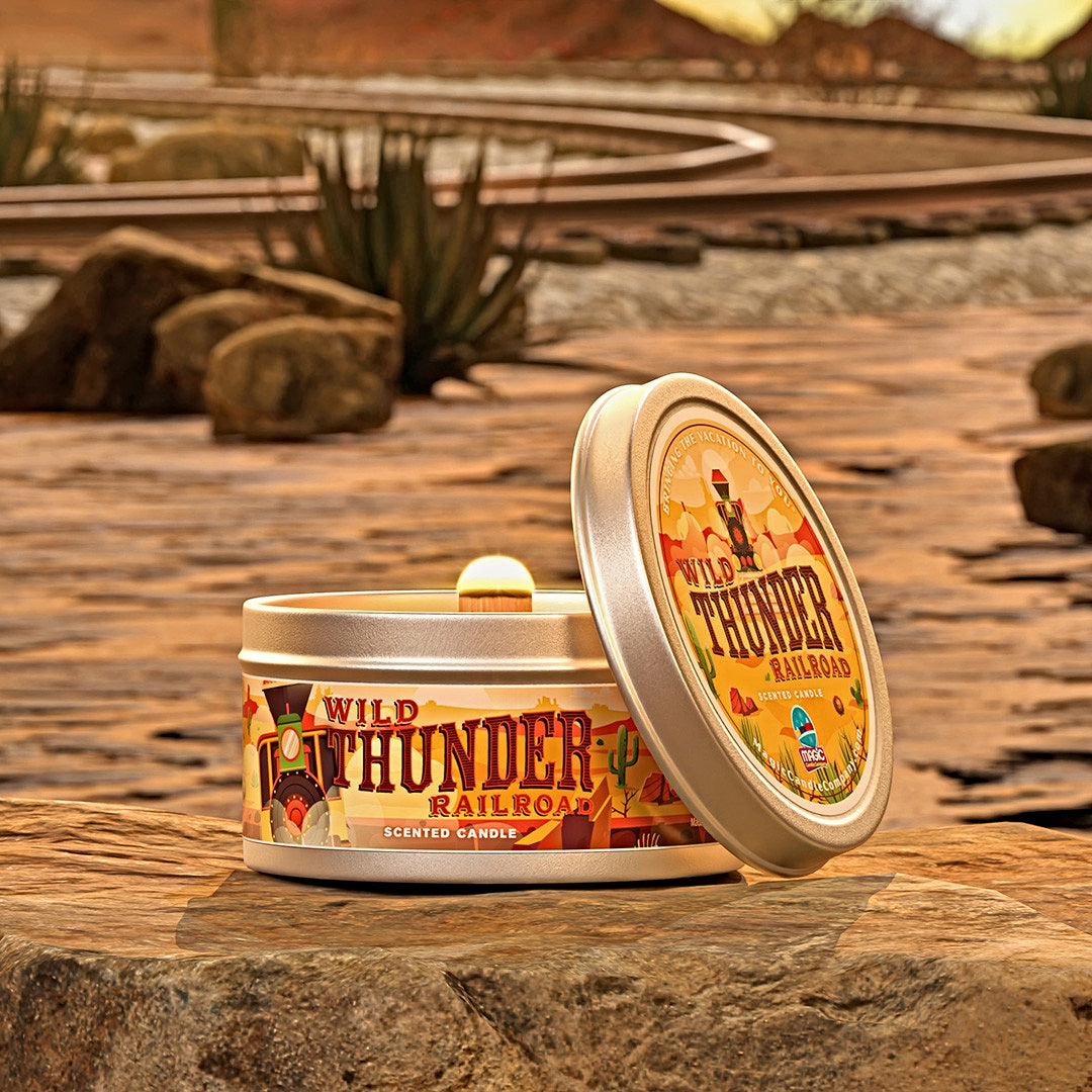 Wild Thunder Railroad candle