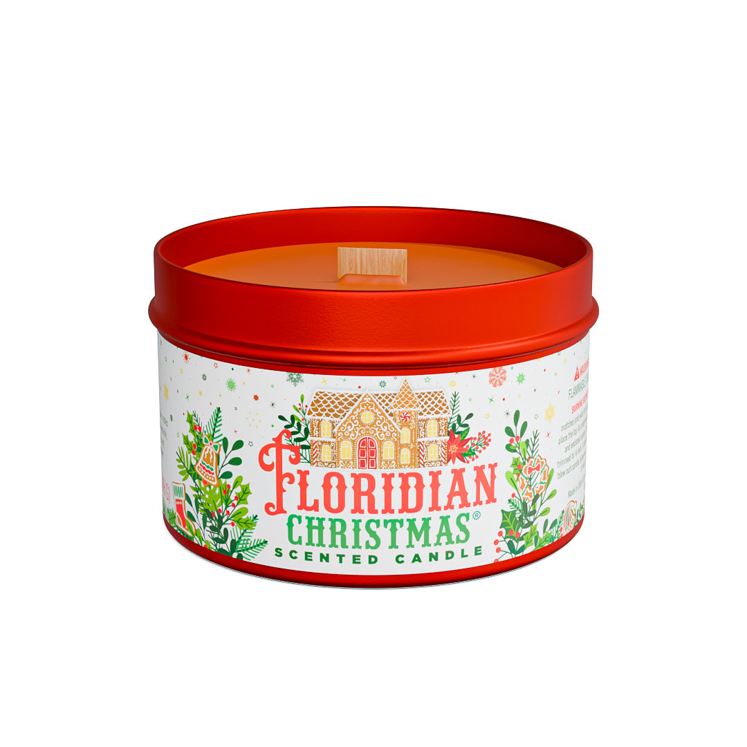 Floridian Christmas candle