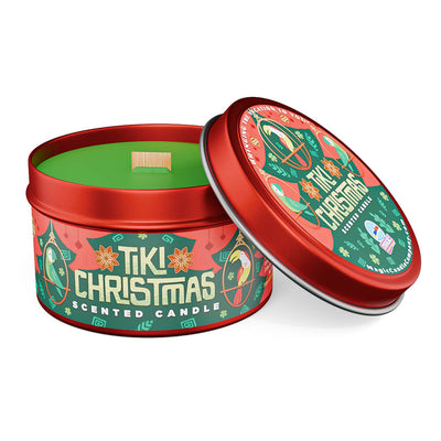 Tiki Christmas candle